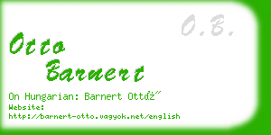 otto barnert business card